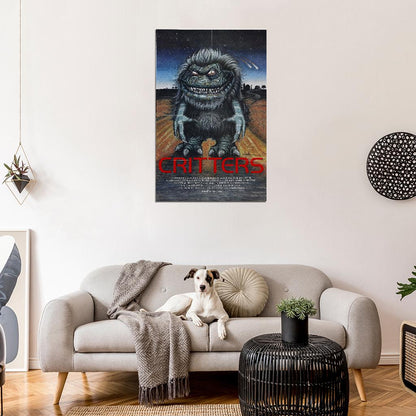 CRITTERS Horror 80's Sci Fi Film Retro Movie Vintage Wall Poster