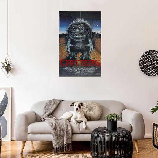 CRITTERS Horror 80's Sci Fi Film Retro Movie Vintage Wall Poster