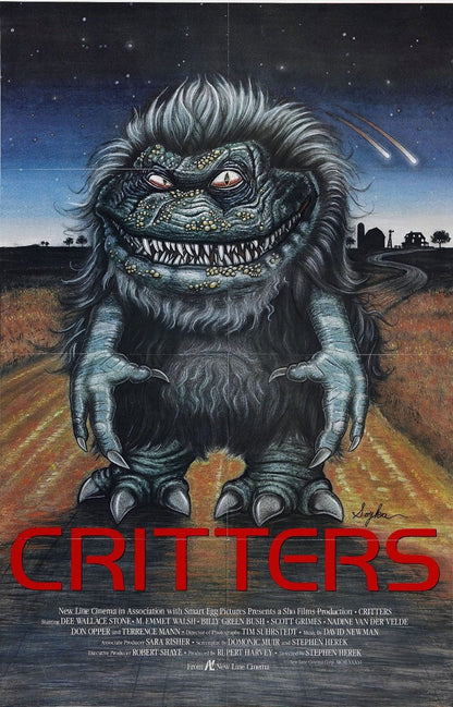 CRITTERS Horror 80's Sci Fi Film Retro Movie Vintage Wall Poster