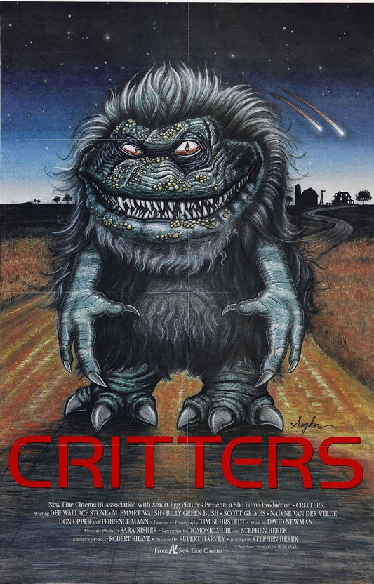 CRITTERS Horror 80's Sci Fi Film Retro Movie Vintage Wall Poster