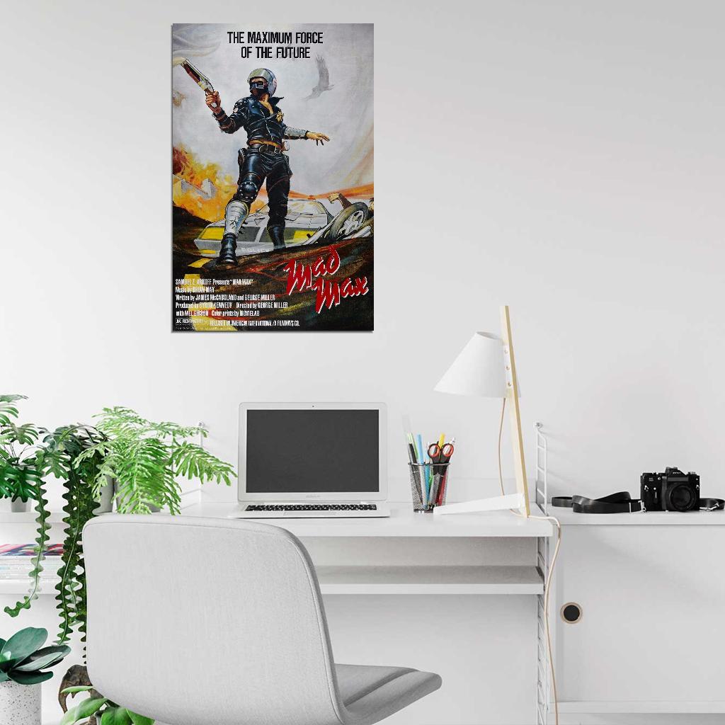 Mad Max 1979 Mel Gibson Film Retro Movie Vintage Wall Poster