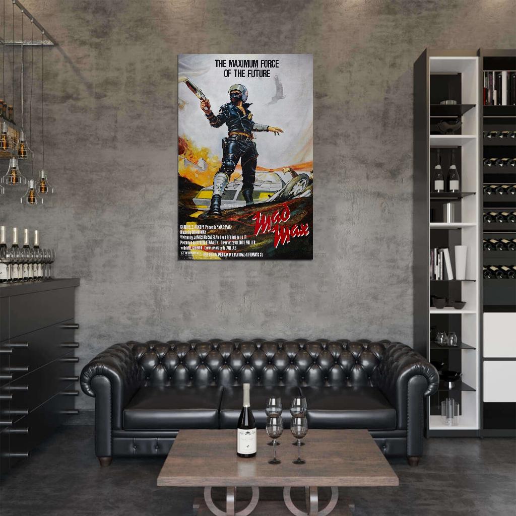 Mad Max 1979 Mel Gibson Film Retro Movie Vintage Wall Poster