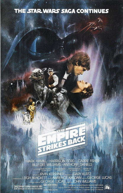 STAR WARS THE EMPIRE STRIKES BACK Episode V Film Retro Movie Vintage Wall Poster