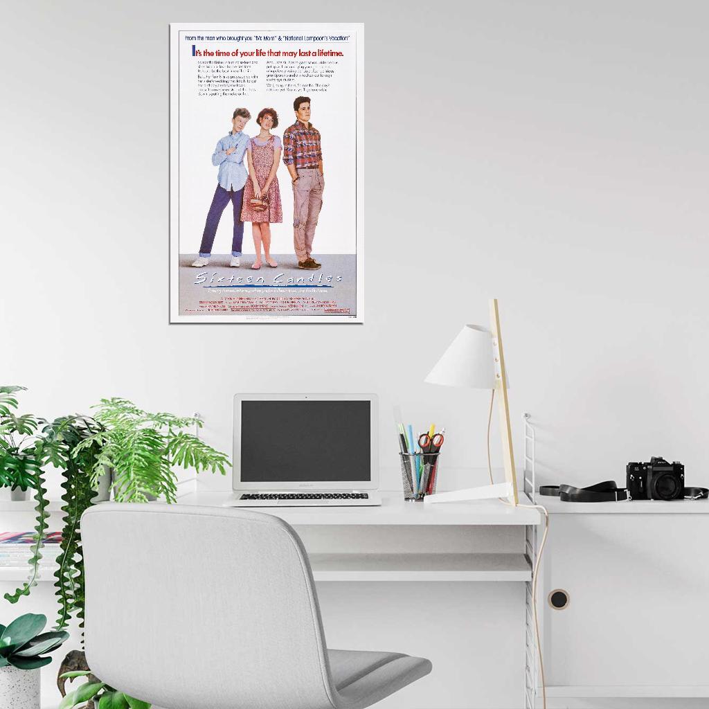 SIXTEEN CANDLES John Hughes Molly Ringwald Film Retro Movie Vintage Wall Poster