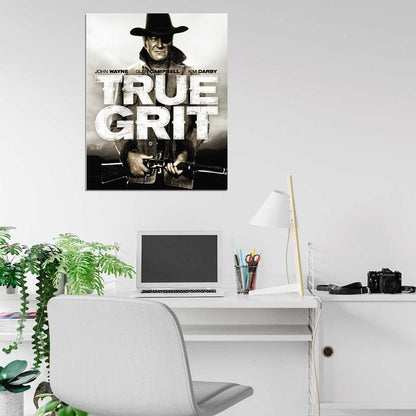 TRUE GRIT RARE Western Film Retro Movie Vintage Wall Poster