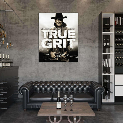 TRUE GRIT RARE Western Film Retro Movie Vintage Wall Poster