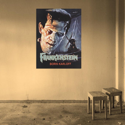 FRANKENSTEIN Vampires Universal Monsters Film Retro Movie Vintage Wall Poster