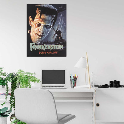 FRANKENSTEIN Vampires Universal Monsters Film Retro Movie Vintage Wall Poster