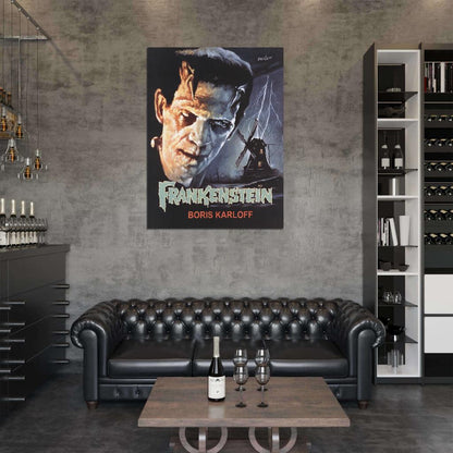 FRANKENSTEIN Vampires Universal Monsters Film Retro Movie Vintage Wall Poster