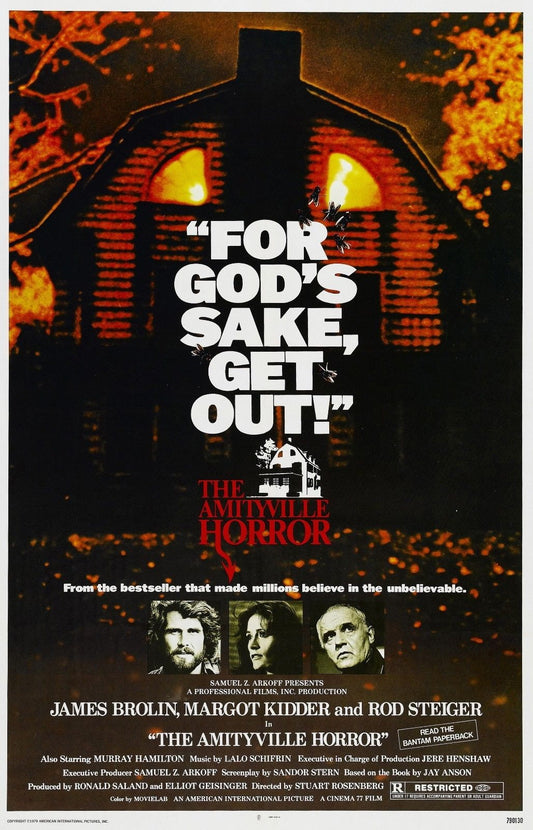THE AMITYVILLE HORROR Horror  Film Retro Movie Vintage Wall Poster
