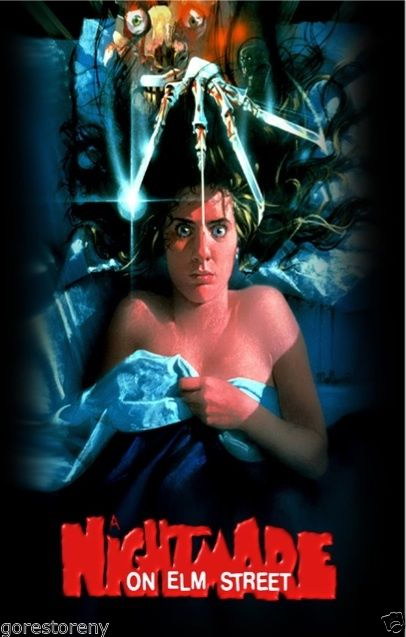 A NIGHTMARE ON ELM STREET Freddy Krueger  Film Retro Movie Vintage Wall Poster