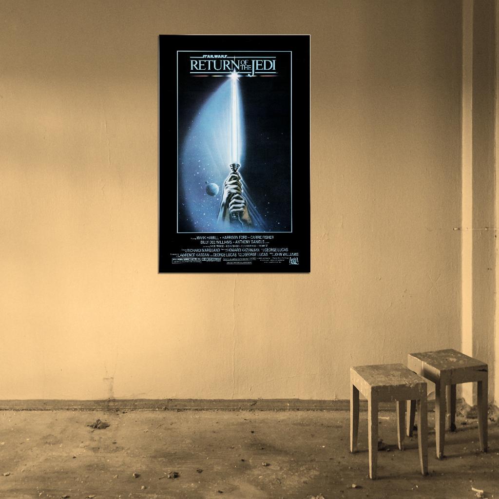 STAR WARS OF THE Episode VI Strikes Film Retro Movie Vintage Wall Poster