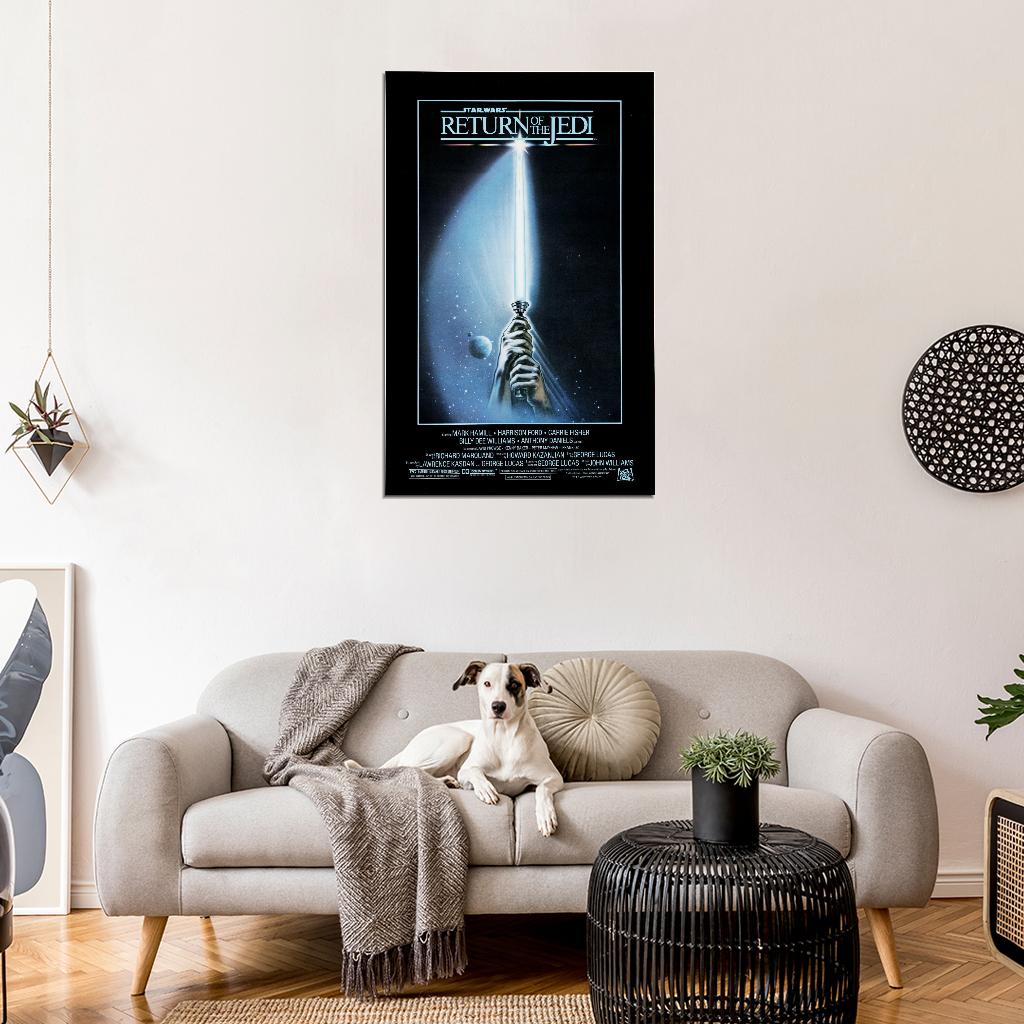 STAR WARS OF THE Episode VI Strikes Film Retro Movie Vintage Wall Poster