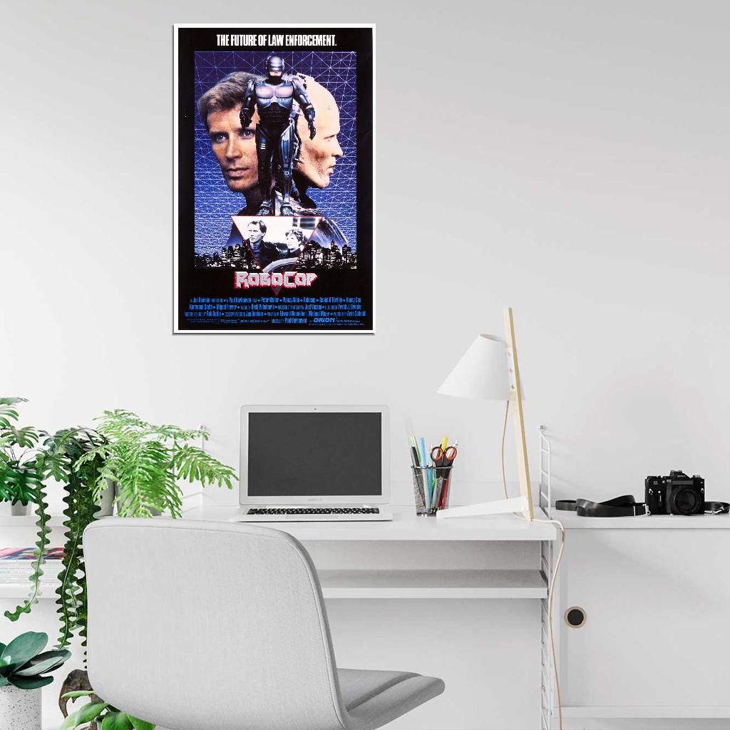 ROBOCOP RARE Terminator Rambo Die Hard Film Retro Movie Vintage Wall Poster