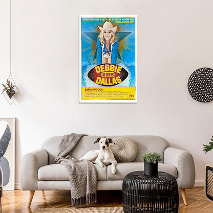 DEBBIE DOES DALLAS XXX Sex Erotica Film Retro Movie Vintage Wall Poster