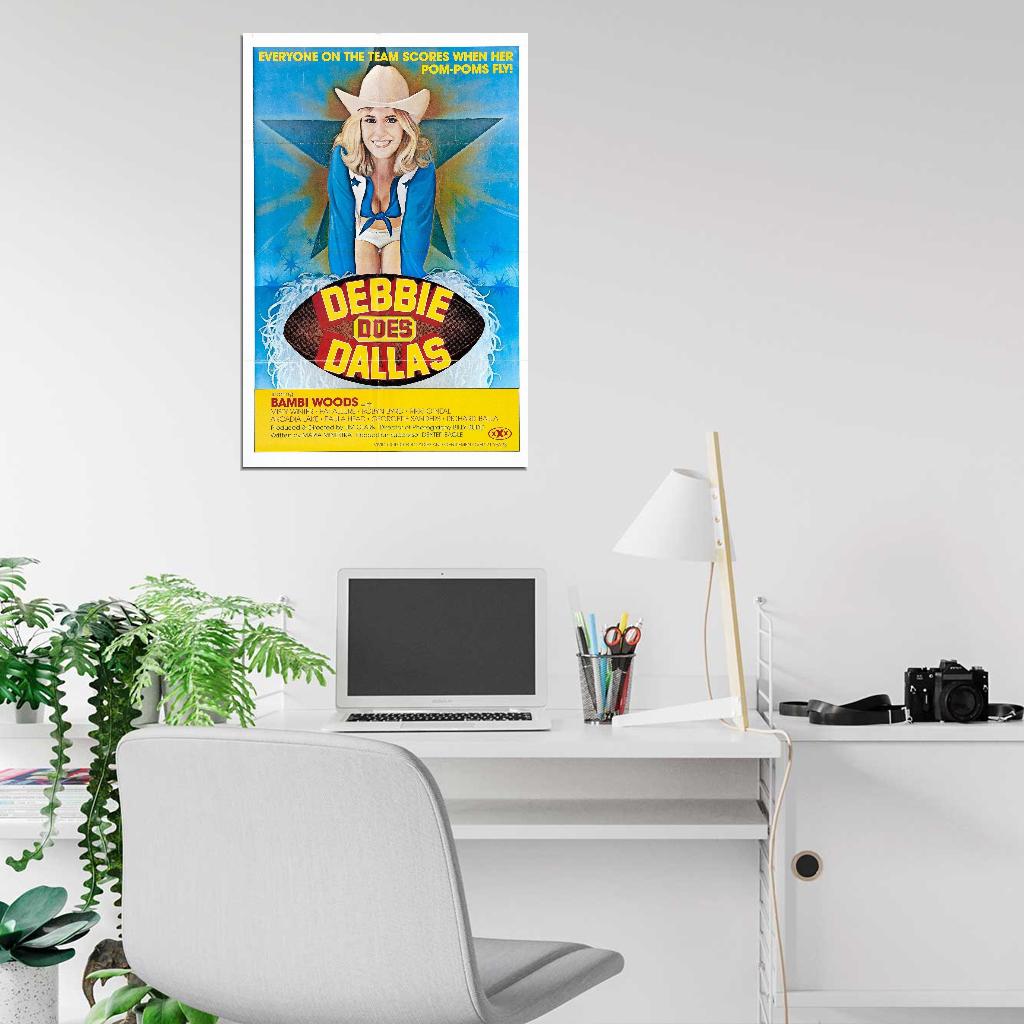 DEBBIE DOES DALLAS XXX Sex Erotica Film Retro Movie Vintage Wall Poster