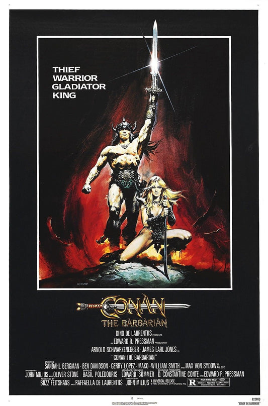 CONAN THE BARBARIAN Film Retro Movie Vintage Wall Poster