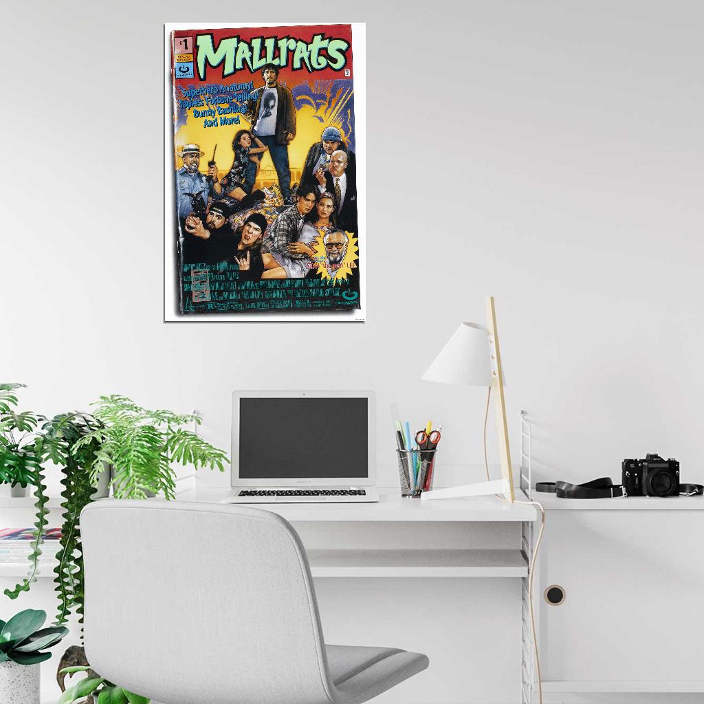 MALLRATS Kevin Smith Jay & Silent Bob Weed 420 Film Retro Movie Vintage Wall Poster