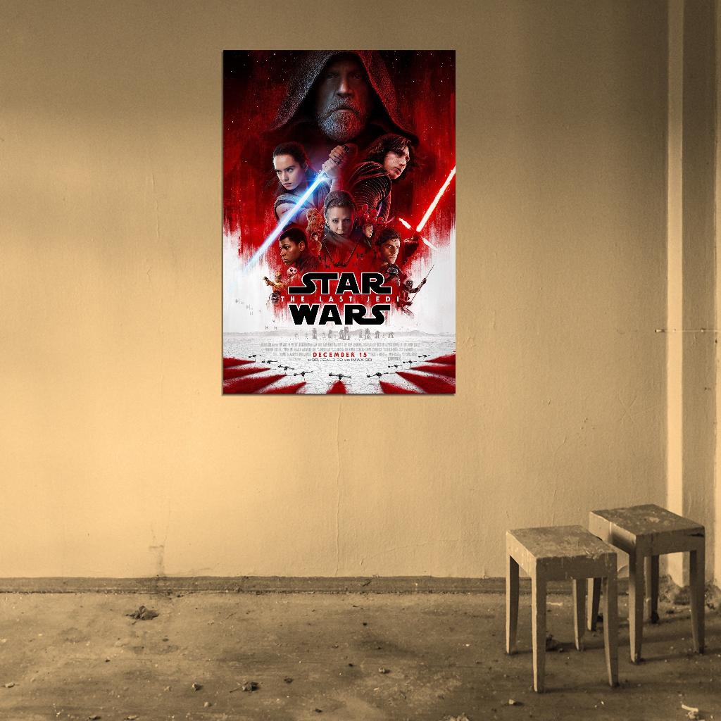 STAR WARS EPISODE VIII THE LAST JEDI Great Gift Film Retro Movie Vintage Wall Poster