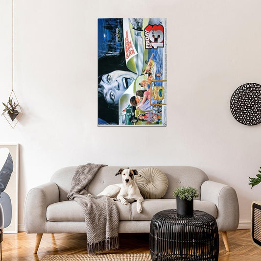 FRIDAY THE 13TH Horror Jason Vorhees Film Retro Movie Vintage Wall Poster