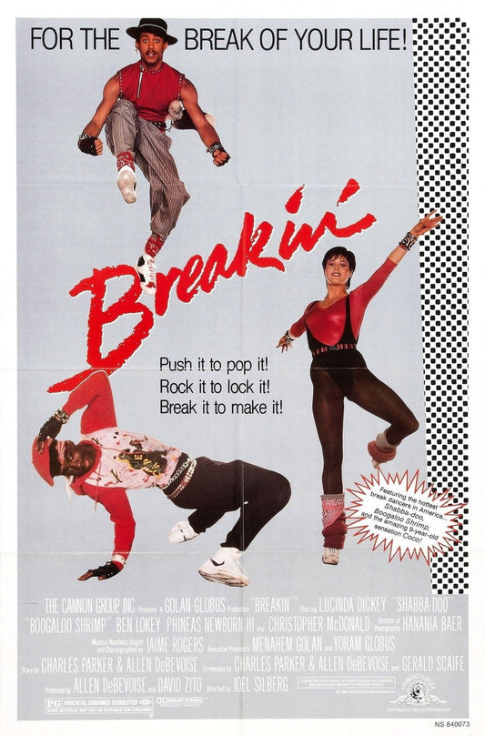 BREAKIN Hip-Hop Rap Break Dance NYC Film Retro Movie Vintage Wall Poster
