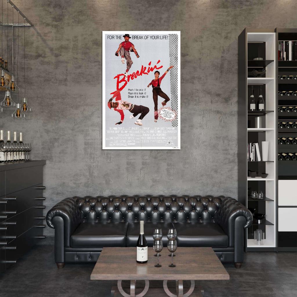 BREAKIN Hip-Hop Rap Break Dance NYC Film Retro Movie Vintage Wall Poster