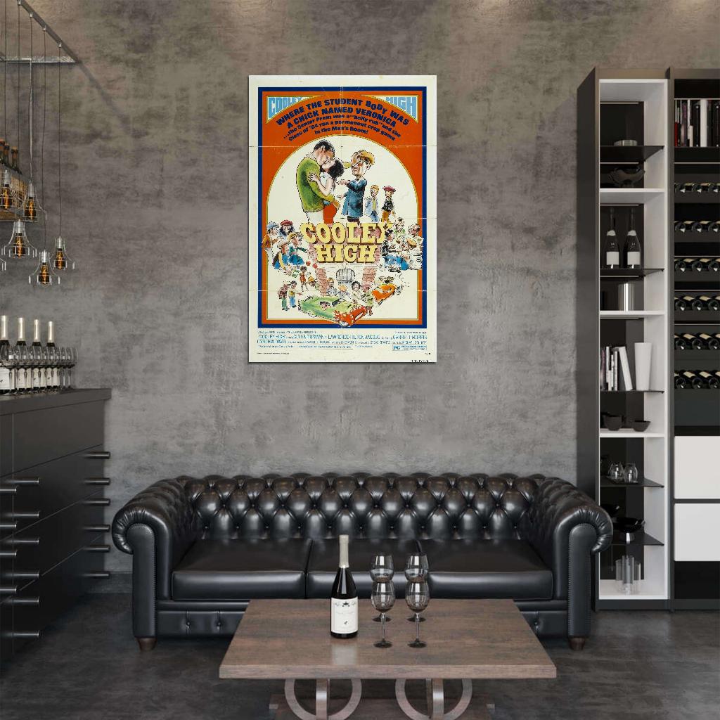 COOLEY HIGH Blaxploitation Exploitation Film Retro Movie Vintage Wall Poster