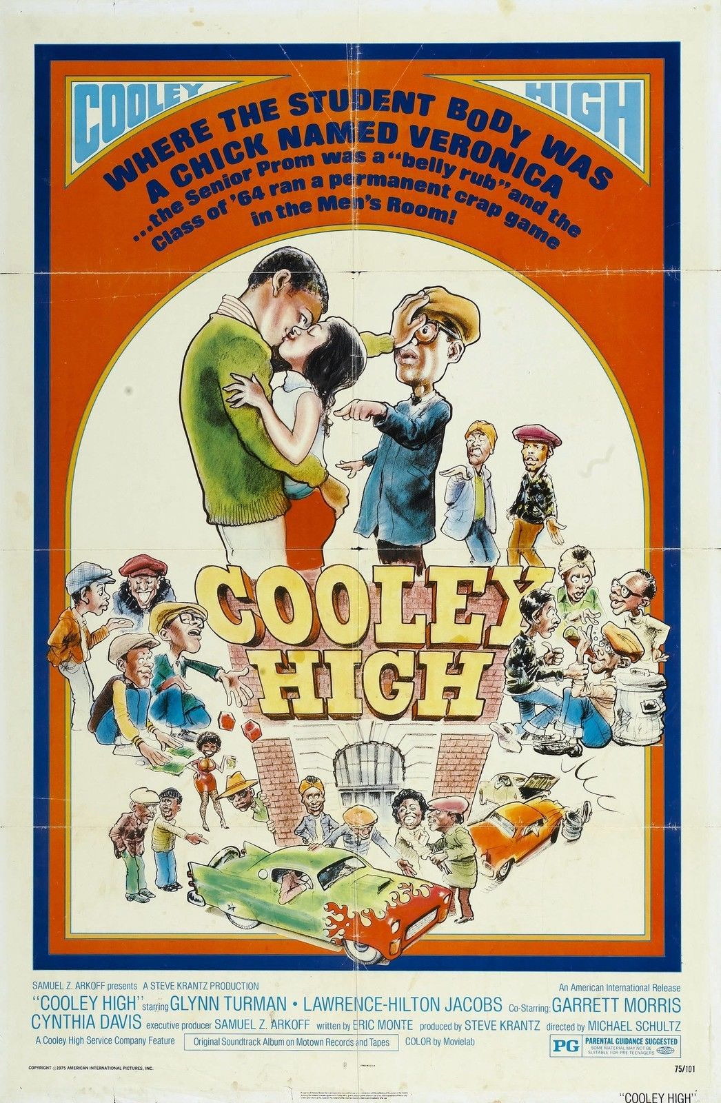 COOLEY HIGH Blaxploitation Exploitation Film Retro Movie Vintage Wall Poster