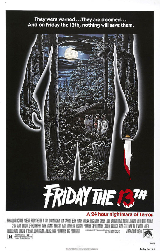 FRIDAY THE 13th Jason Voorhees Horror Film Retro Movie Vintage Wall Poster