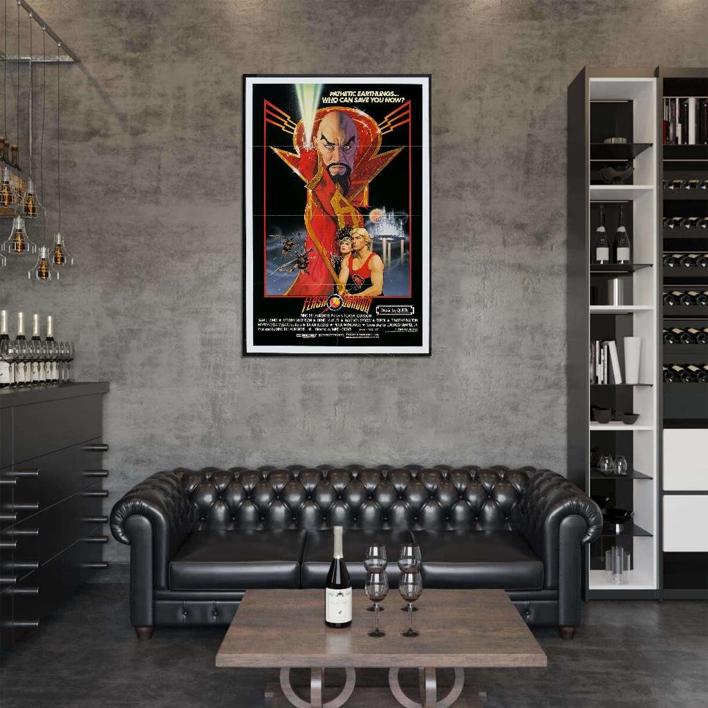 Flash Gordon 1980 Film Retro Movie Vintage Wall Poster