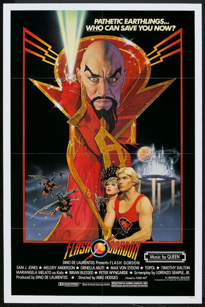 Flash Gordon 1980 Film Retro Movie Vintage Wall Poster