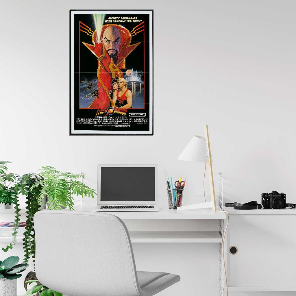 Flash Gordon 1980 Film Retro Movie Vintage Wall Poster