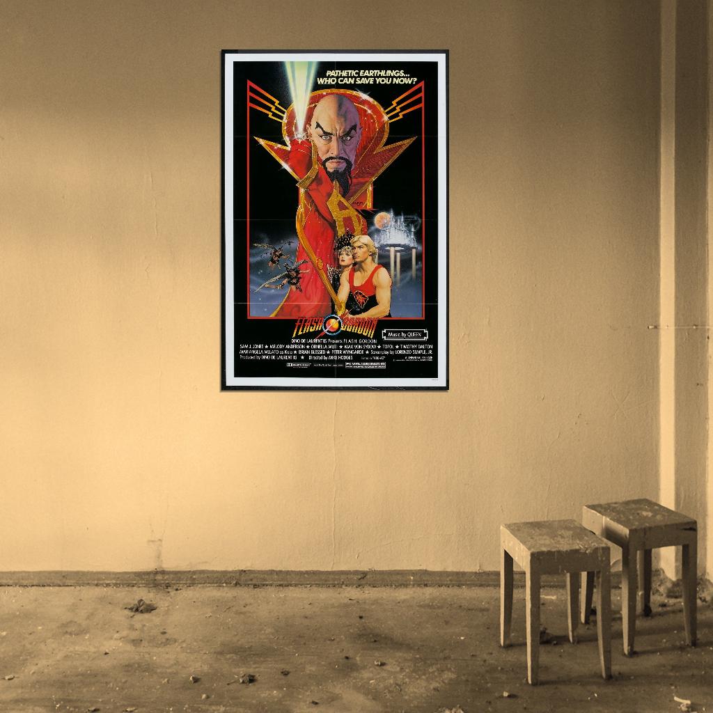 Flash Gordon 1980 Film Retro Movie Vintage Wall Poster
