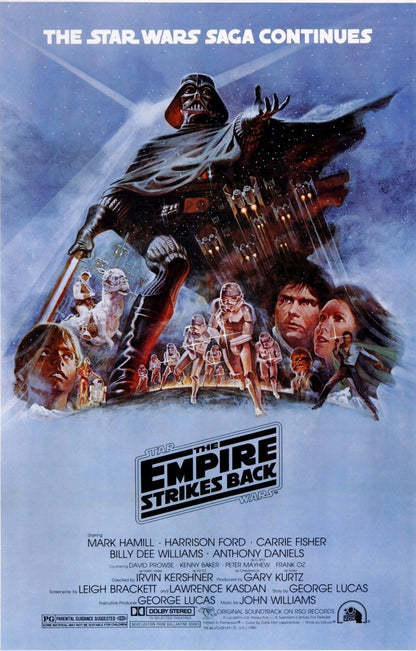 STAR WARS EPISODE FIVE V THE EMPIRE STRIKES Film Retro Movie Vintage Wall Poster