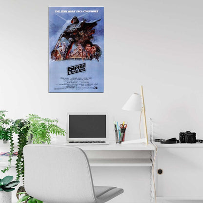 STAR WARS EPISODE FIVE V THE EMPIRE STRIKES Film Retro Movie Vintage Wall Poster