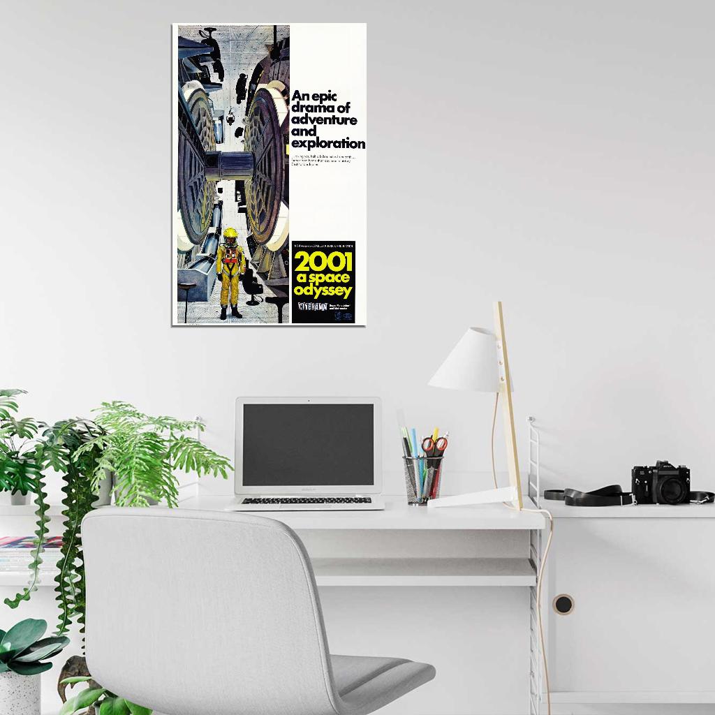 2001 A SPACE ODYSSEY Sci Fi Kubrick  Film Retro Movie Vintage Wall Poster