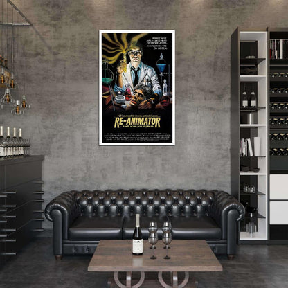RE-ANIMATOR 1985 H.P. Lovecraft Film Retro Movie Vintage Wall Poster