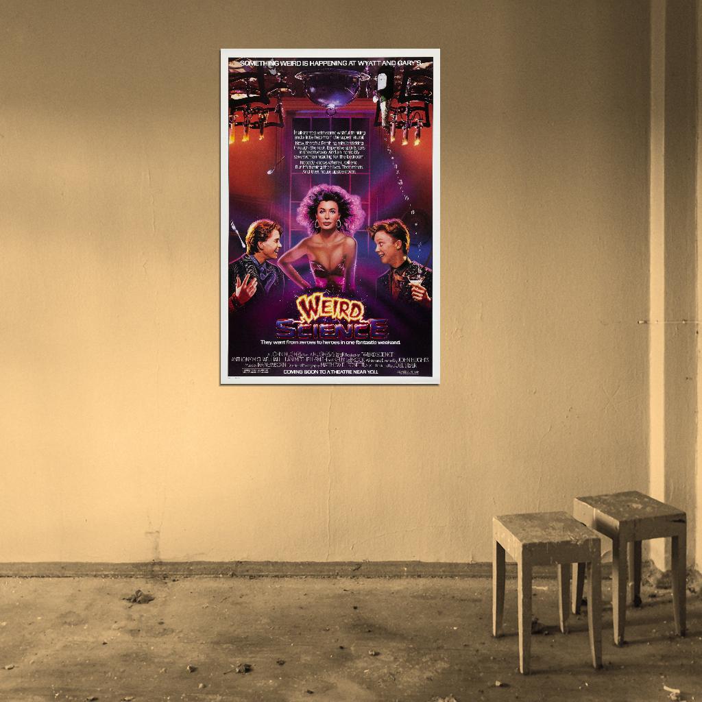 WEIRD SCIENCE John Hughes 80's Film Retro Movie Vintage Wall Poster