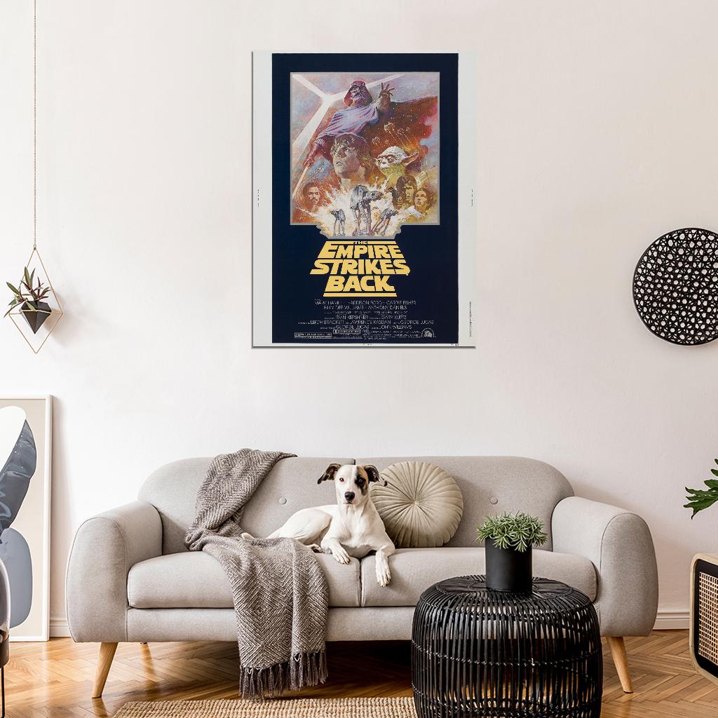 STAR WARS EMPIRE STRIKES BACK Rare Film Retro Movie Vintage Wall Poster