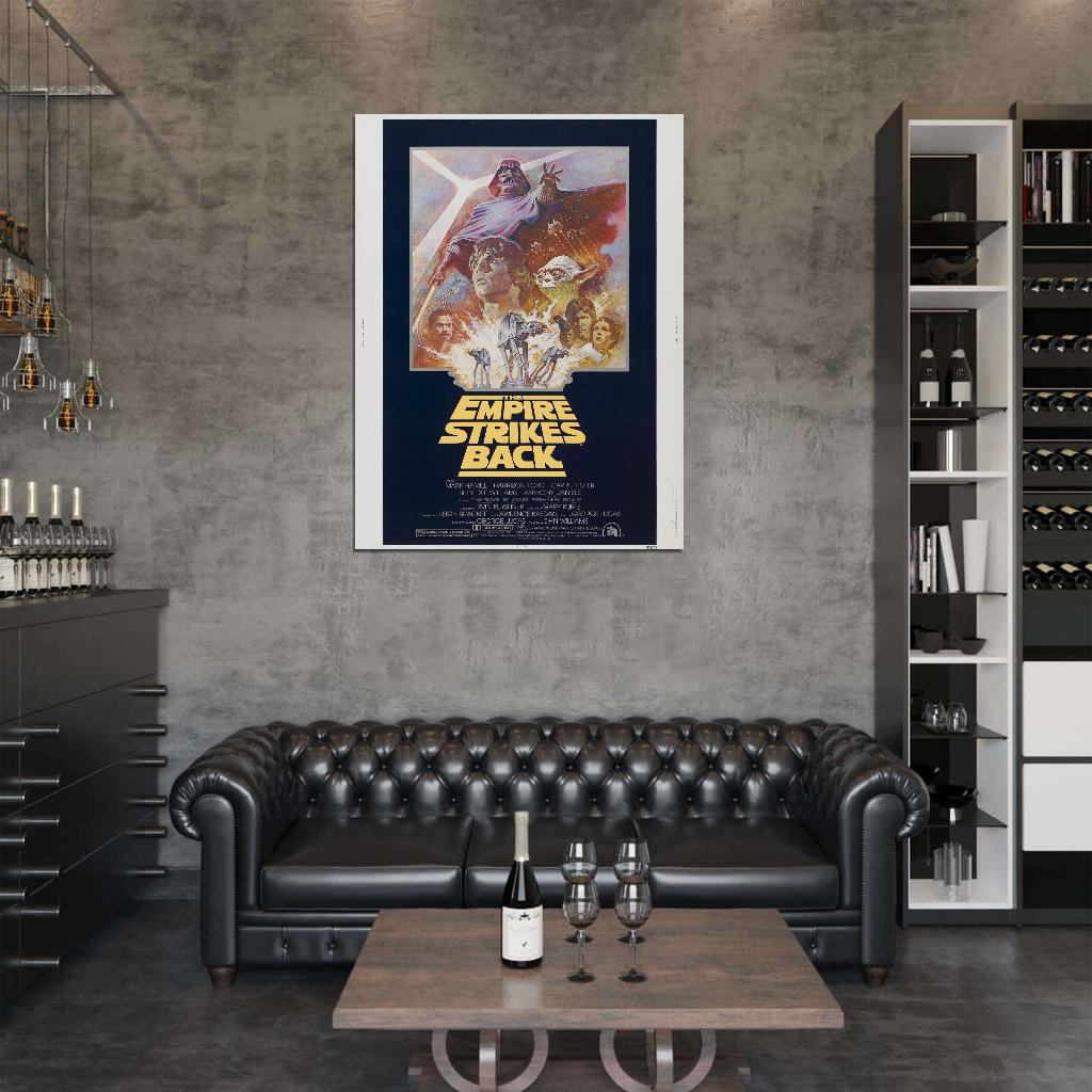 STAR WARS EMPIRE STRIKES BACK Rare Film Retro Movie Vintage Wall Poster