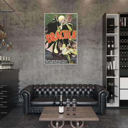 DRACULA Horror Vampire Bela Lugosi 1931 Film Retro Movie Vintage Wall Poster