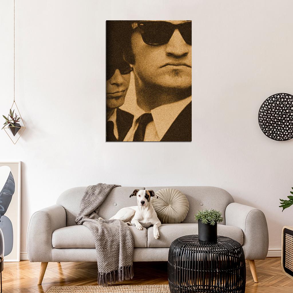 THE BLUES BROTHERS Dan Akroyd John Belushi SNL Film Retro Movie Vintage Wall Poster