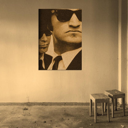 THE BLUES BROTHERS Dan Akroyd John Belushi SNL Film Retro Movie Vintage Wall Poster