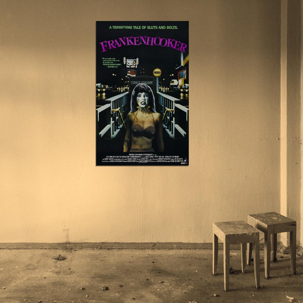 FRANKENHOOKER Horror  Film Retro Movie Vintage Wall Poster