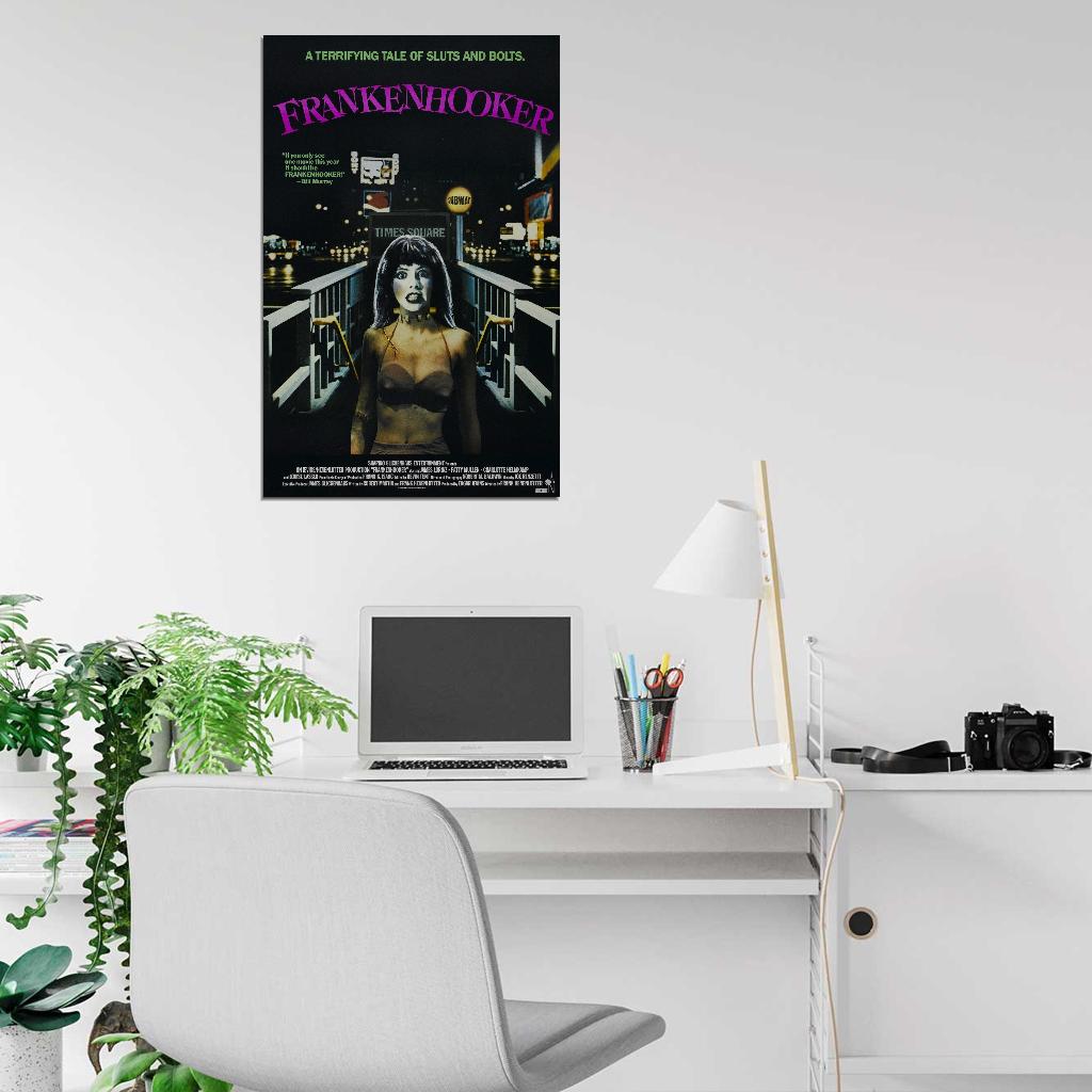 FRANKENHOOKER Horror  Film Retro Movie Vintage Wall Poster
