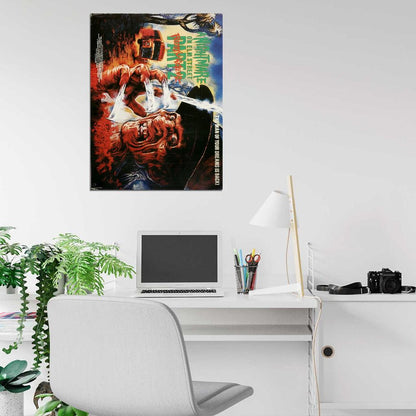 A NIGHTMARE ON ELM STREET 2 FREDDYS REVENGE Film Retro Movie Vintage Wall Poster