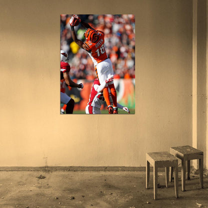 A J Green Football Sport Wall Art Print Poster