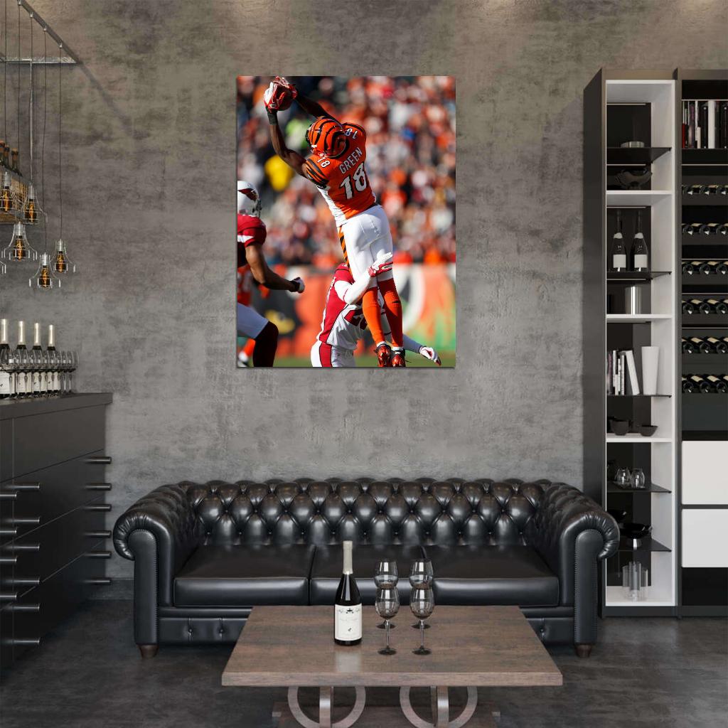 A J Green Football Sport Wall Art Print Poster