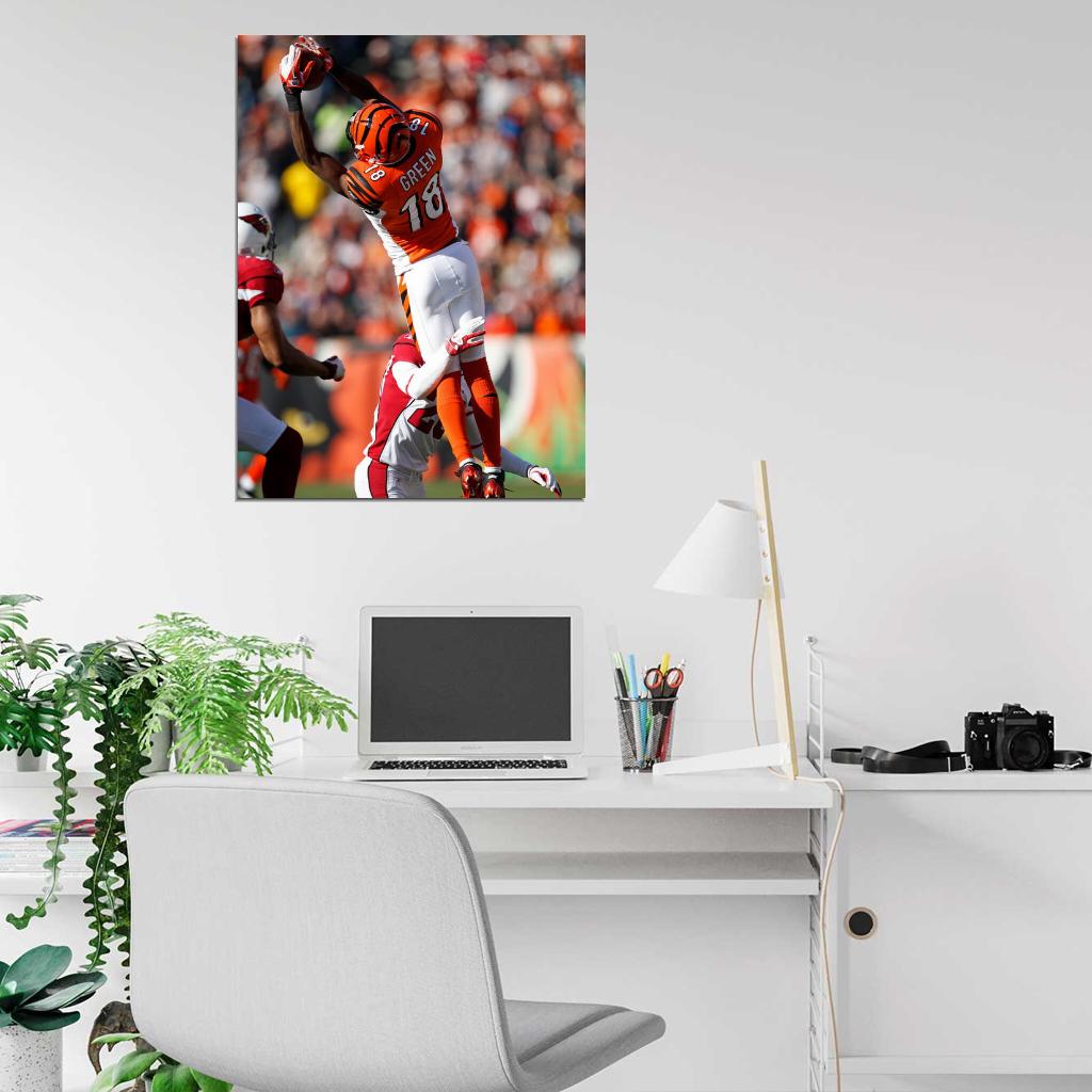 A J Green Football Sport Wall Art Print Poster