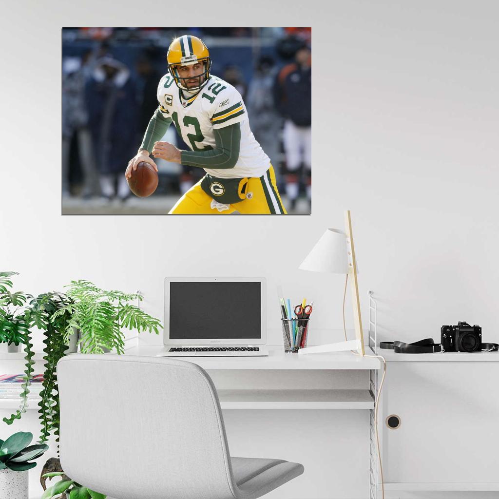 Aaron Rodgers Football Sport Wall Art Print Poster